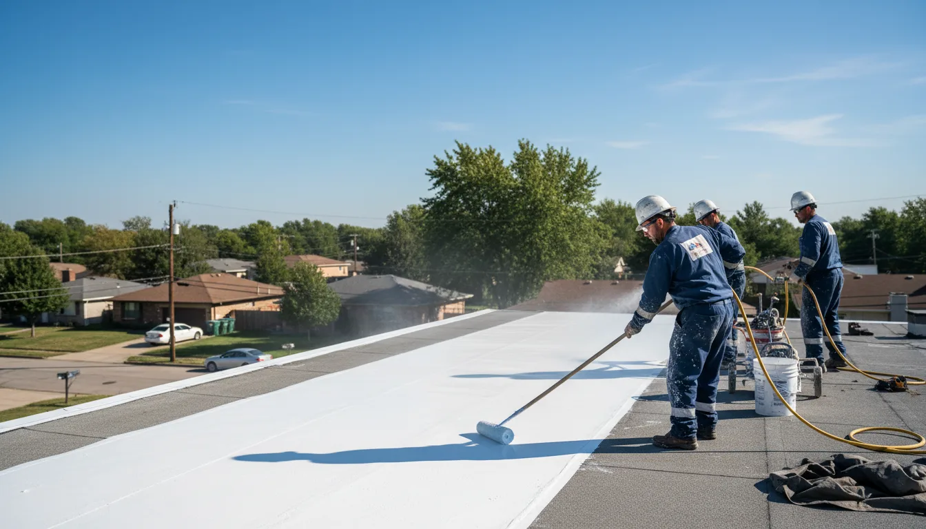 Commercial roof coating in Offerle, KS near me